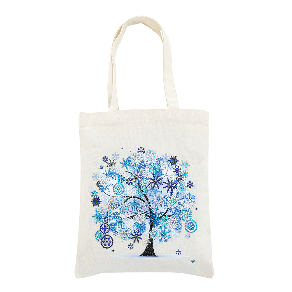 DIY Diamond Painting Handbag Reusable Shoulder Shopping Tote (BB004 Winter)