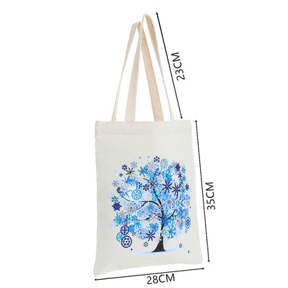 DIY Diamond Painting Handbag Reusable Shoulder Shopping Tote (BB004 Winter)