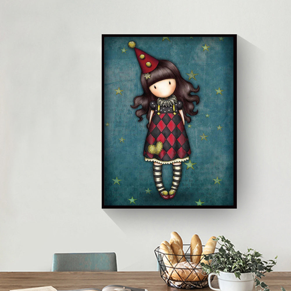 Cartoon Doll - Full Round Drill Diamond Painting 30*40CM