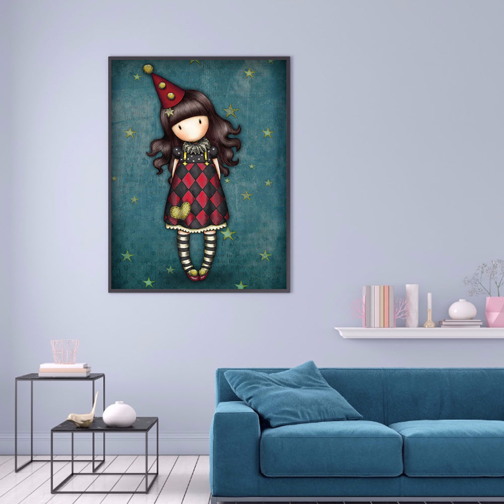 Cartoon Doll - Full Round Drill Diamond Painting 30*40CM