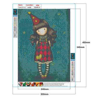 Cartoon Doll - Full Round Drill Diamond Painting 30*40CM