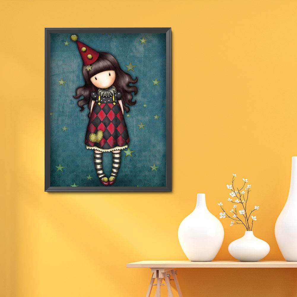 Cartoon Doll - Full Round Drill Diamond Painting 30*40CM