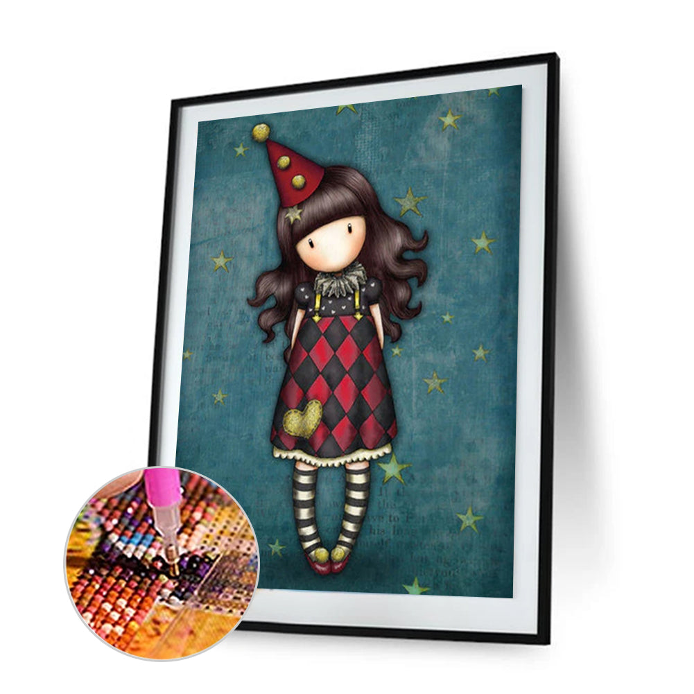 Cartoon Doll - Full Round Drill Diamond Painting 30*40CM