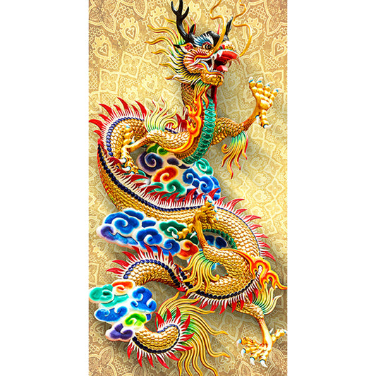 Dragon - Full Round Drill Diamond Painting 40*80CM