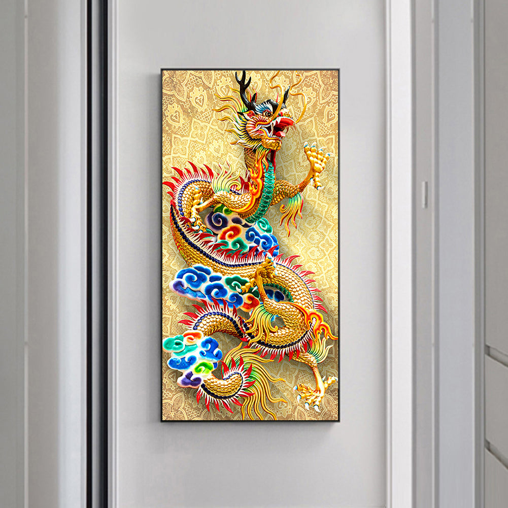 Dragon - Full Round Drill Diamond Painting 40*80CM