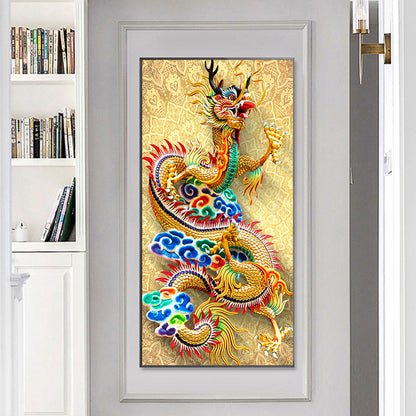 Dragon - Full Round Drill Diamond Painting 40*80CM