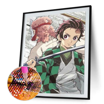 Cartoon Figure - Full Round Drill Diamond Painting 30*40CM