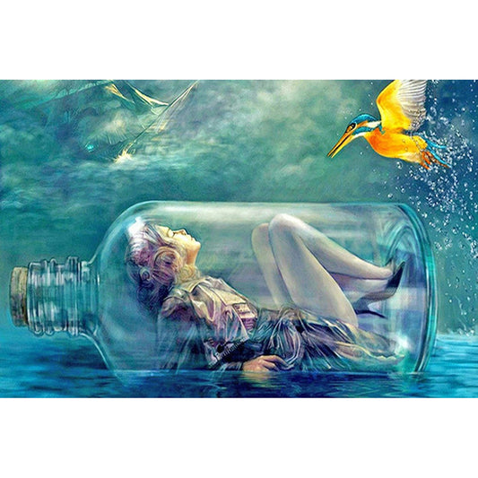 Wishing Bottle - Full Round Drill Diamond Painting 40*30CM