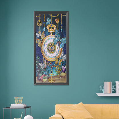 Clock - Special Shaped Drill Diamond Paintng 30*60CM