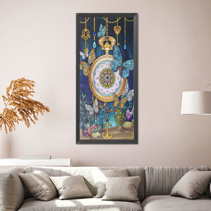 Clock - Special Shaped Drill Diamond Paintng 30*60CM