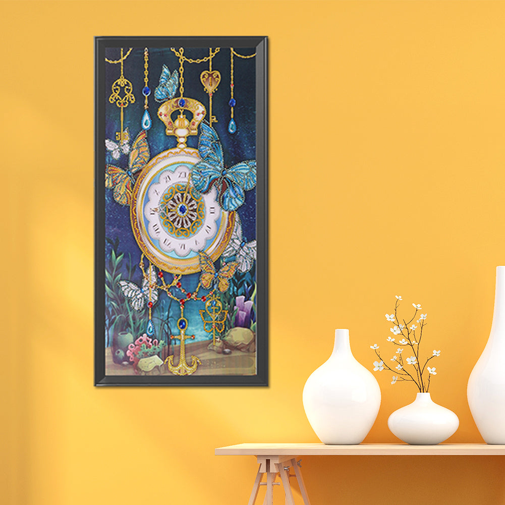 Clock - Special Shaped Drill Diamond Paintng 30*60CM