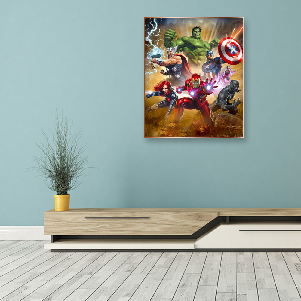 Movie Avengers - 11CT Stamped Cross Stitch 36*46CM