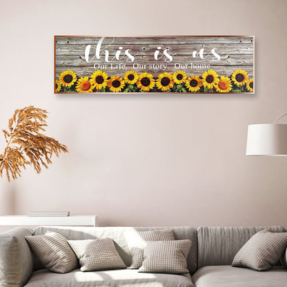 Star Sunflower - Full Round Drill Diamond Painting 90*30CM