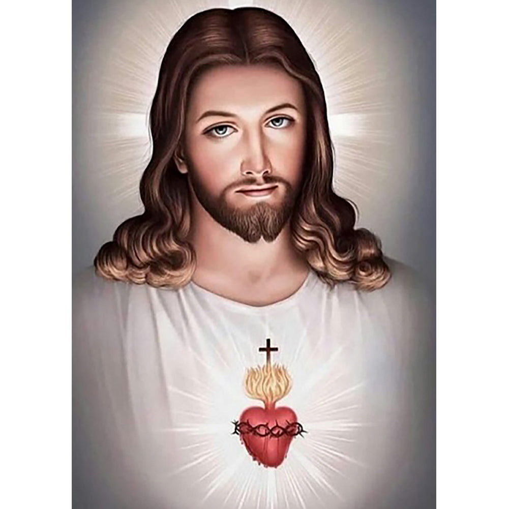 Jesus - Full Round Drill Diamond Painting 30*40CM