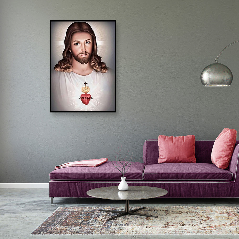 Jesus - Full Round Drill Diamond Painting 30*40CM