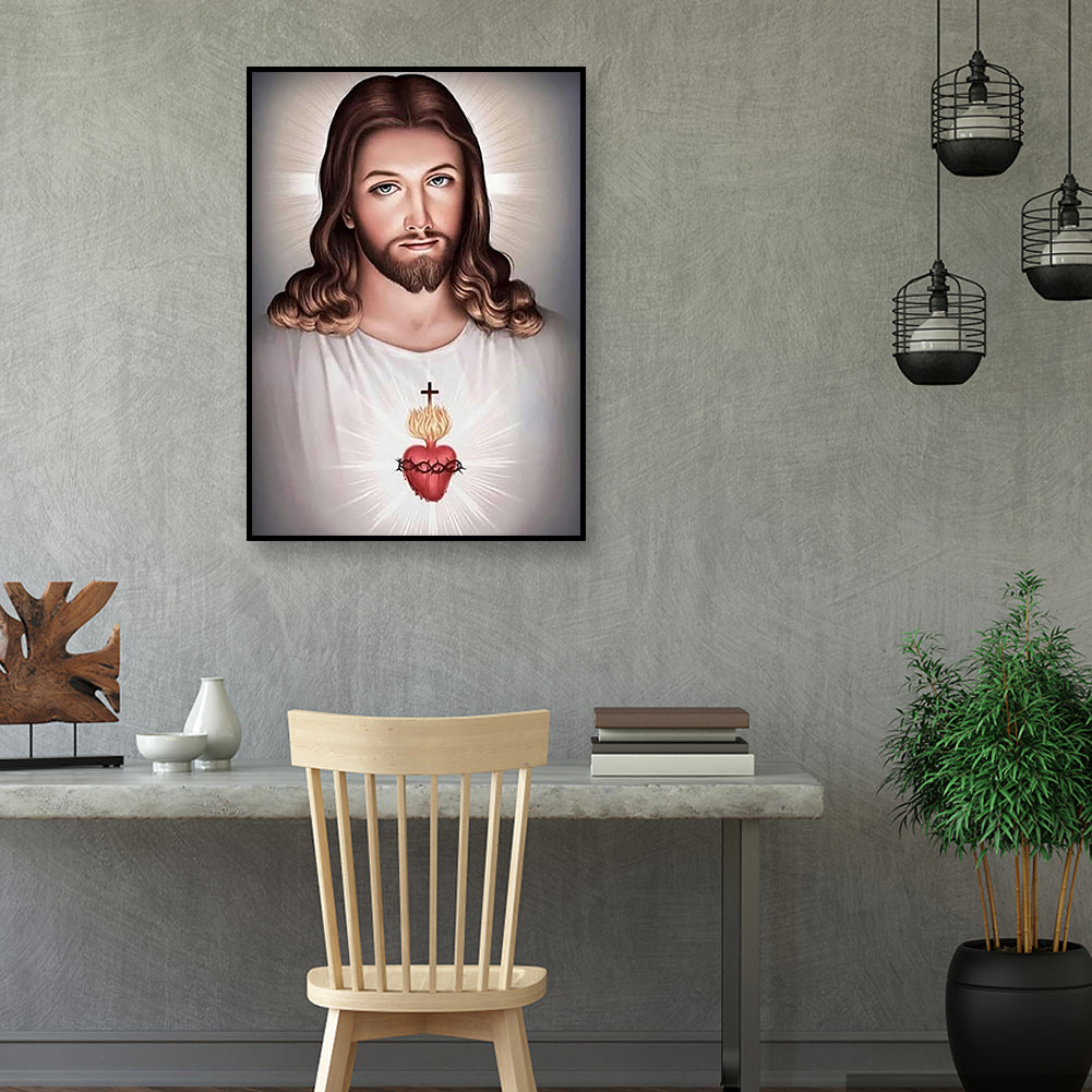 Jesus - Full Round Drill Diamond Painting 30*40CM