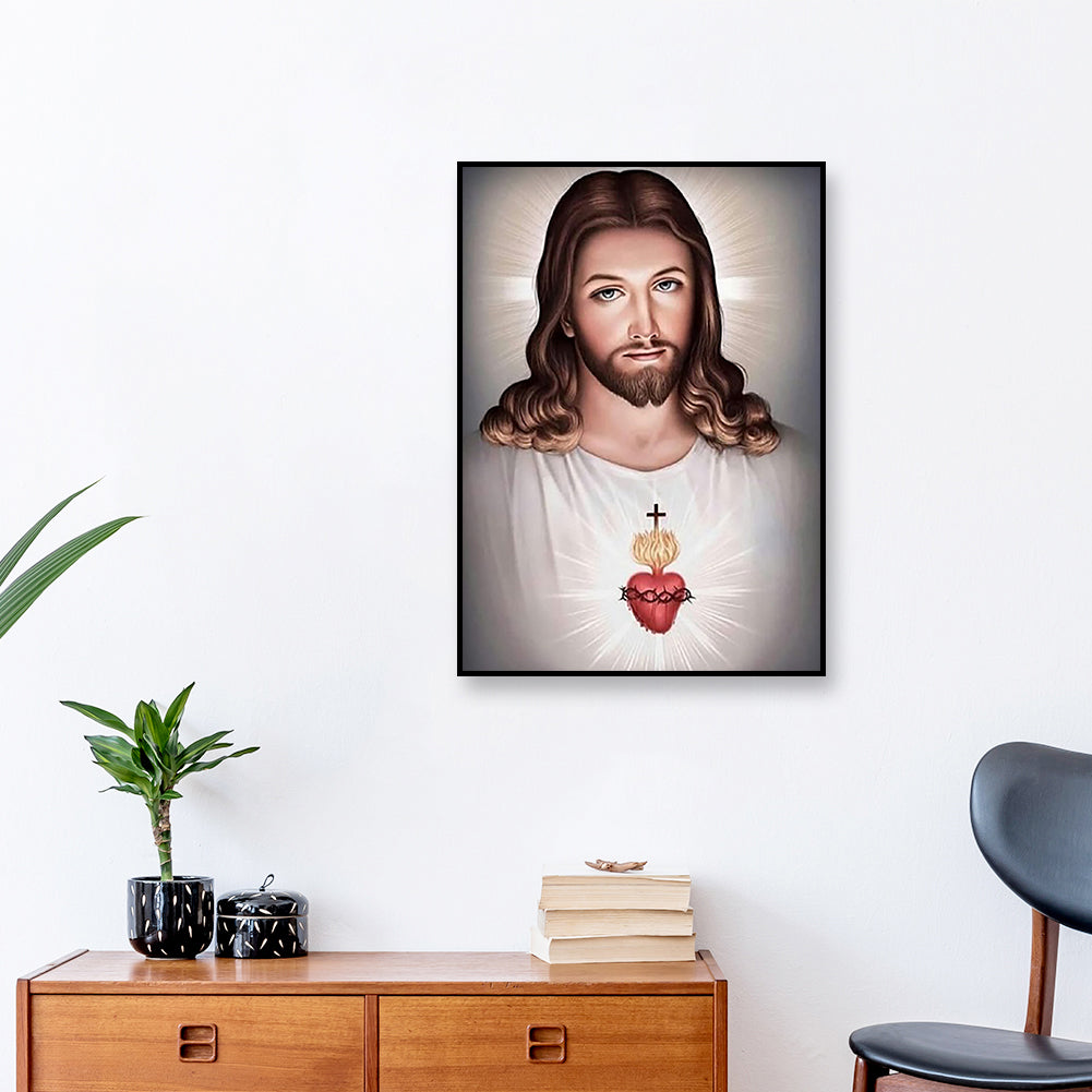 Jesus - Full Round Drill Diamond Painting 30*40CM