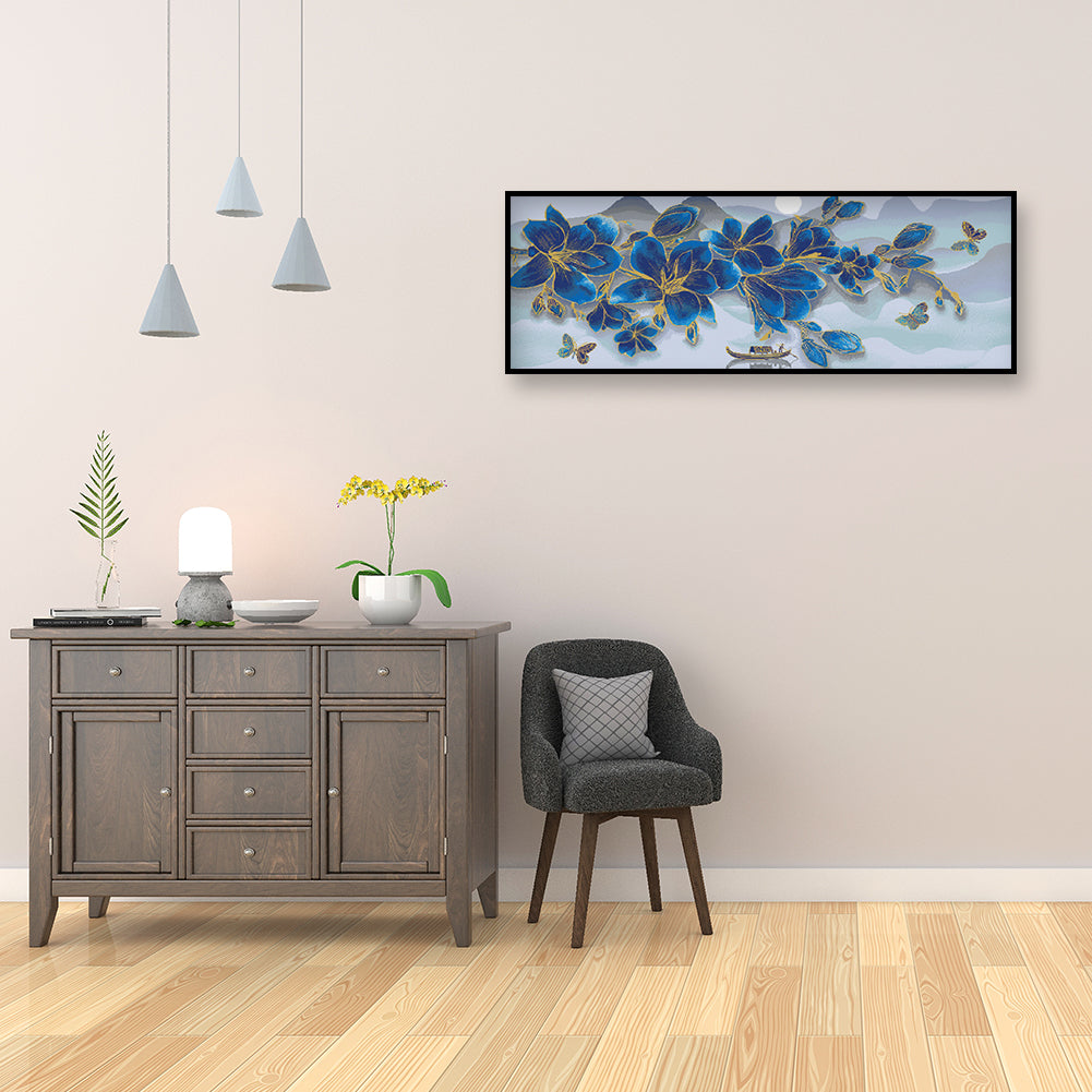 Flowers - 11CT Stamped Cross Stitch 80*30CM