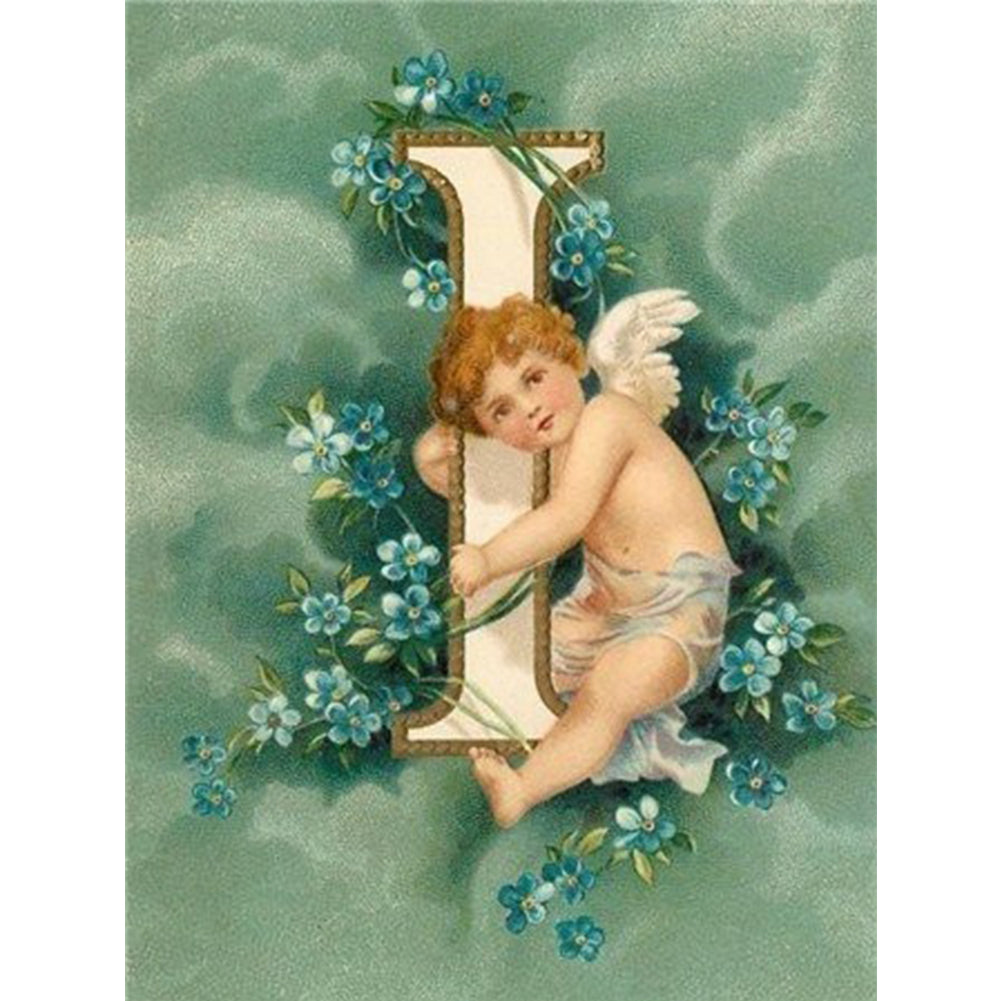 Angel Lette - Full Round Drill Diamond Painting 35*45CM