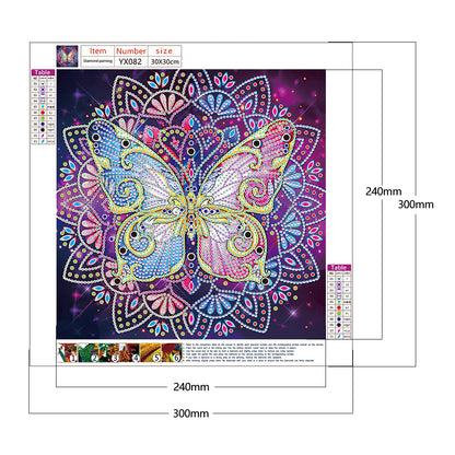 Butterfly - Special Shaped Drill Diamond Painting 30*30CM