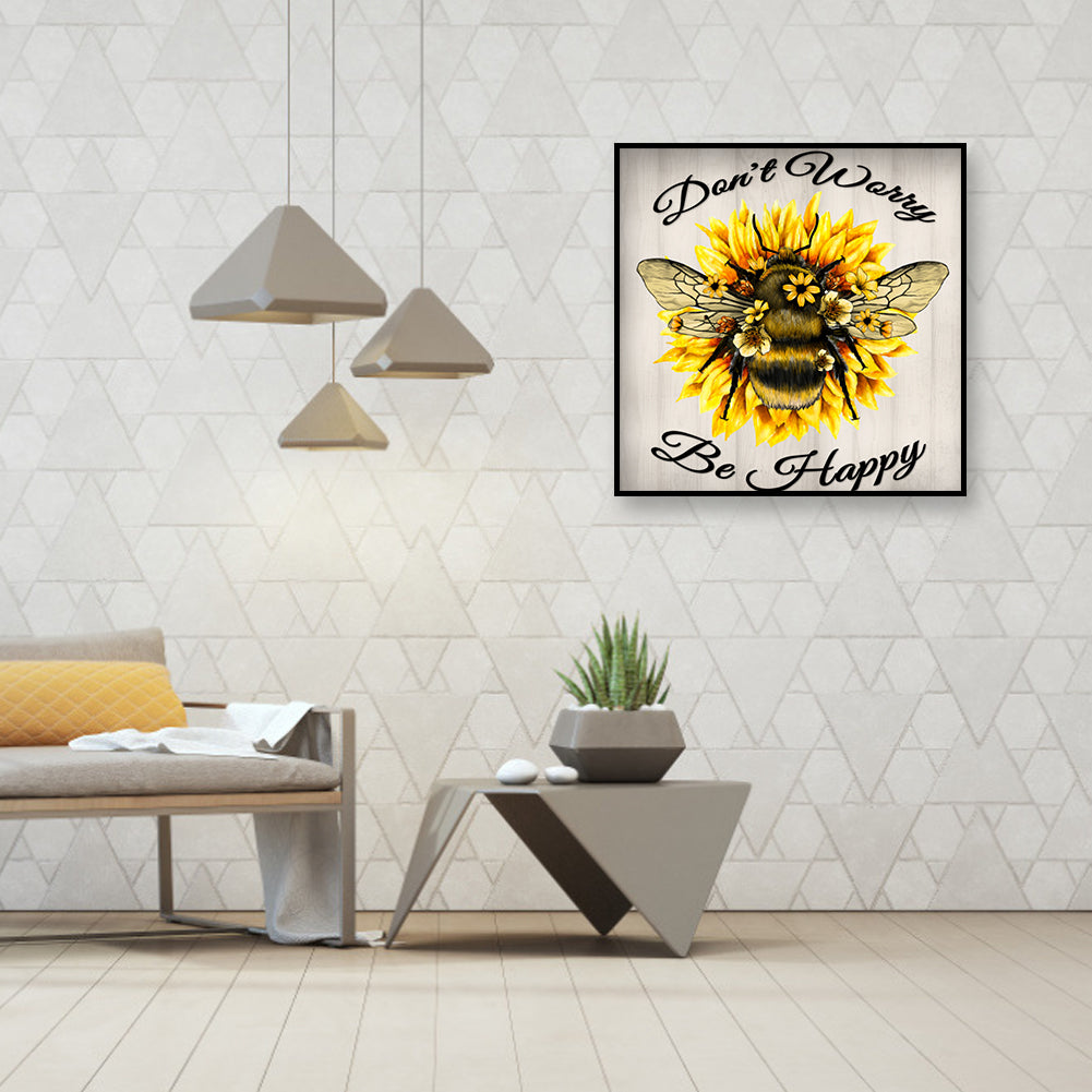 Bee - Full Round Drill Diamond Painting 40*40CM