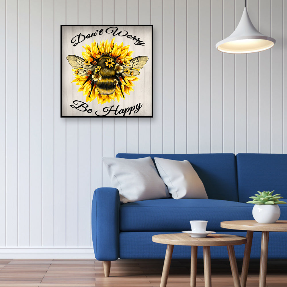 Bee - Full Round Drill Diamond Painting 40*40CM