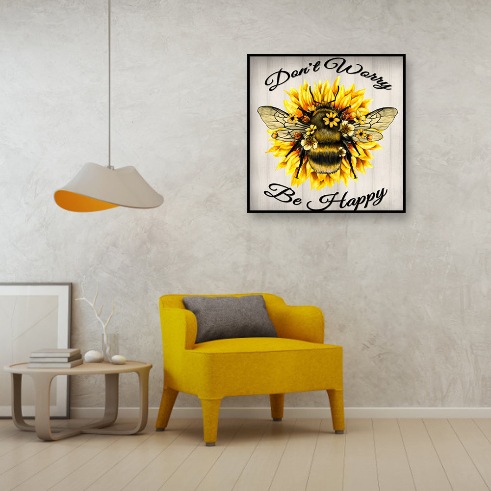 Bee - Full Round Drill Diamond Painting 40*40CM