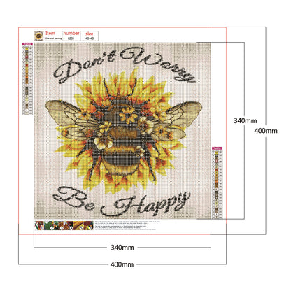 Bee - Full Round Drill Diamond Painting 40*40CM