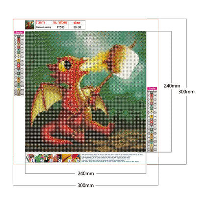 Charizard - Full Round Drill Diamond Painting 30*30CM