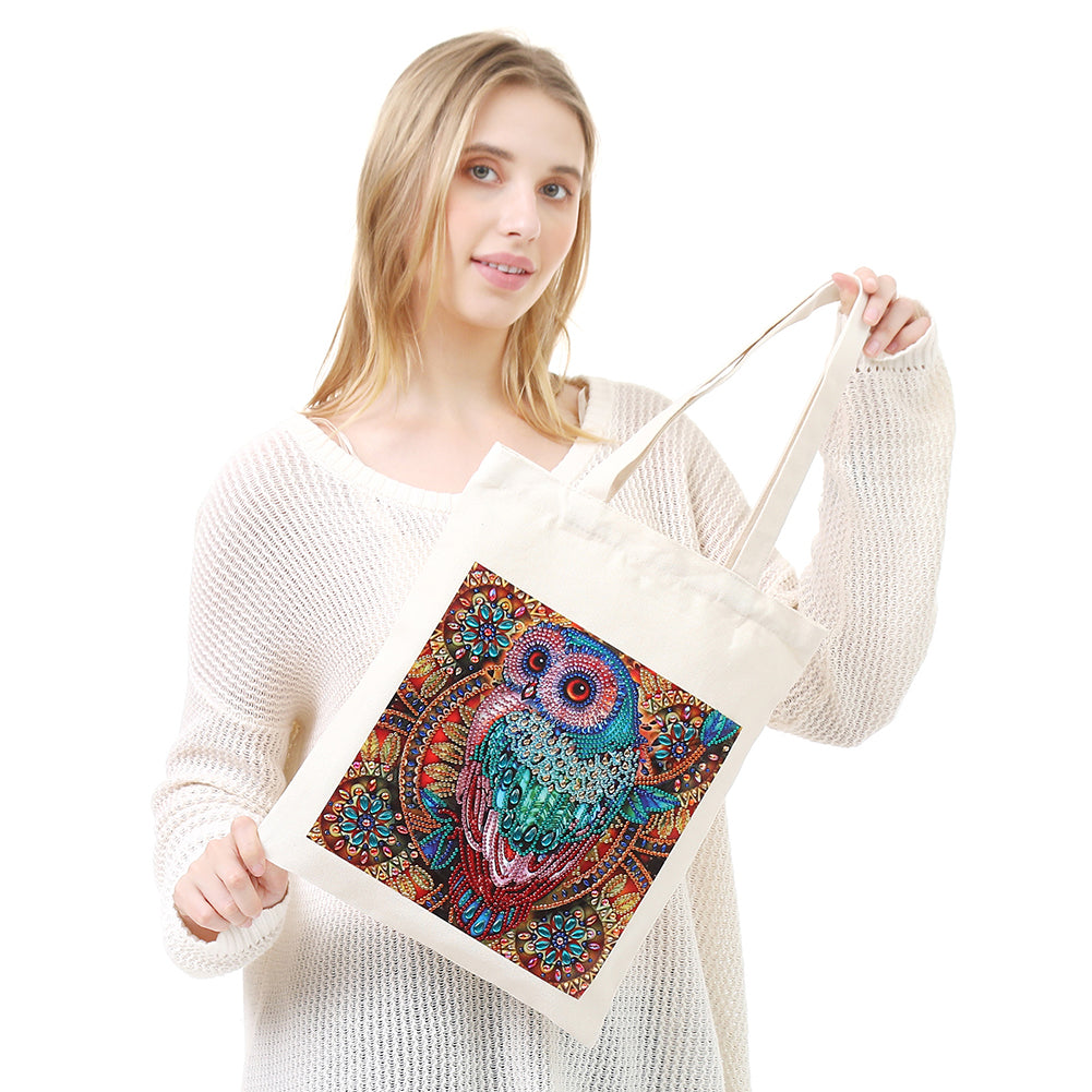 DIY Plant Animal Diamond Painting Shopping Tote Bags Mosaic Kit Art Drawing