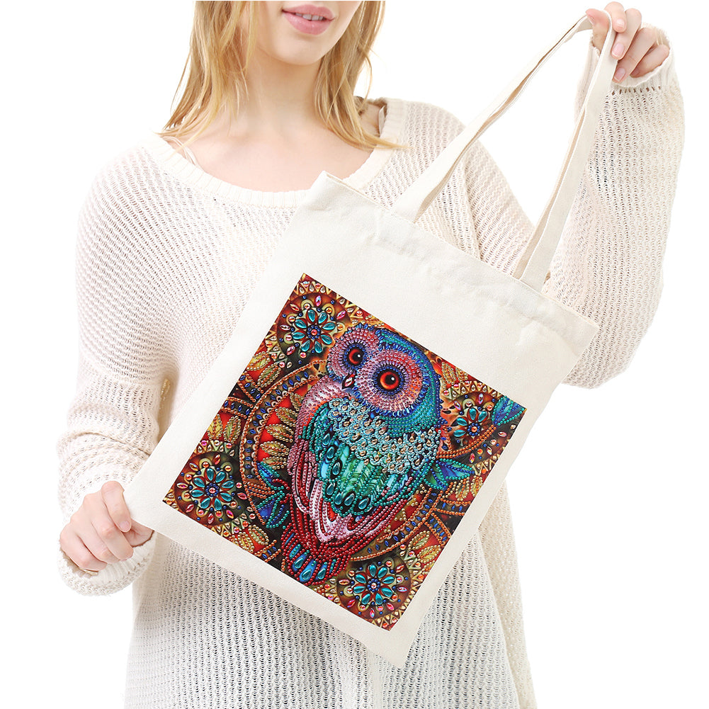 DIY Plant Animal Diamond Painting Shopping Tote Bags Mosaic Kit Art Drawing