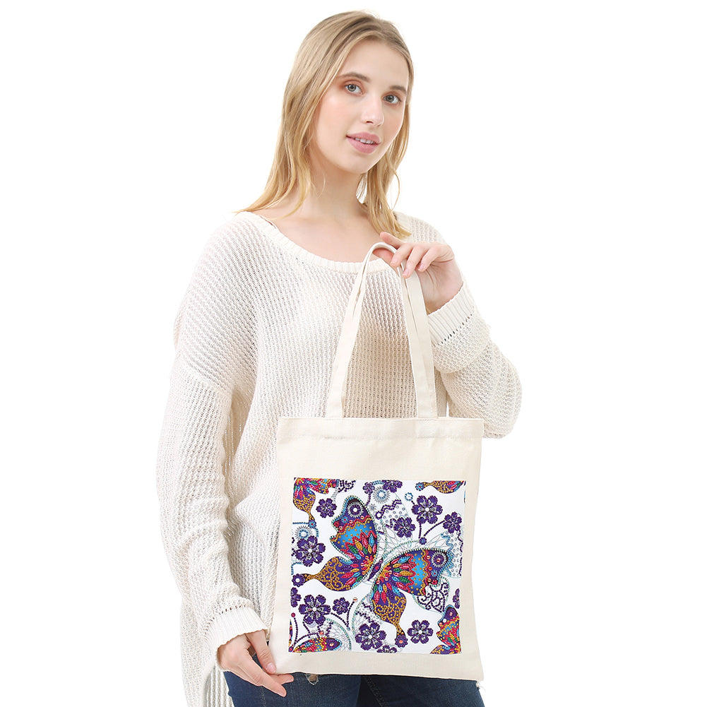 DIY Plant Animal Diamond Painting Shopping Tote Bags Mosaic Kit Art Drawing