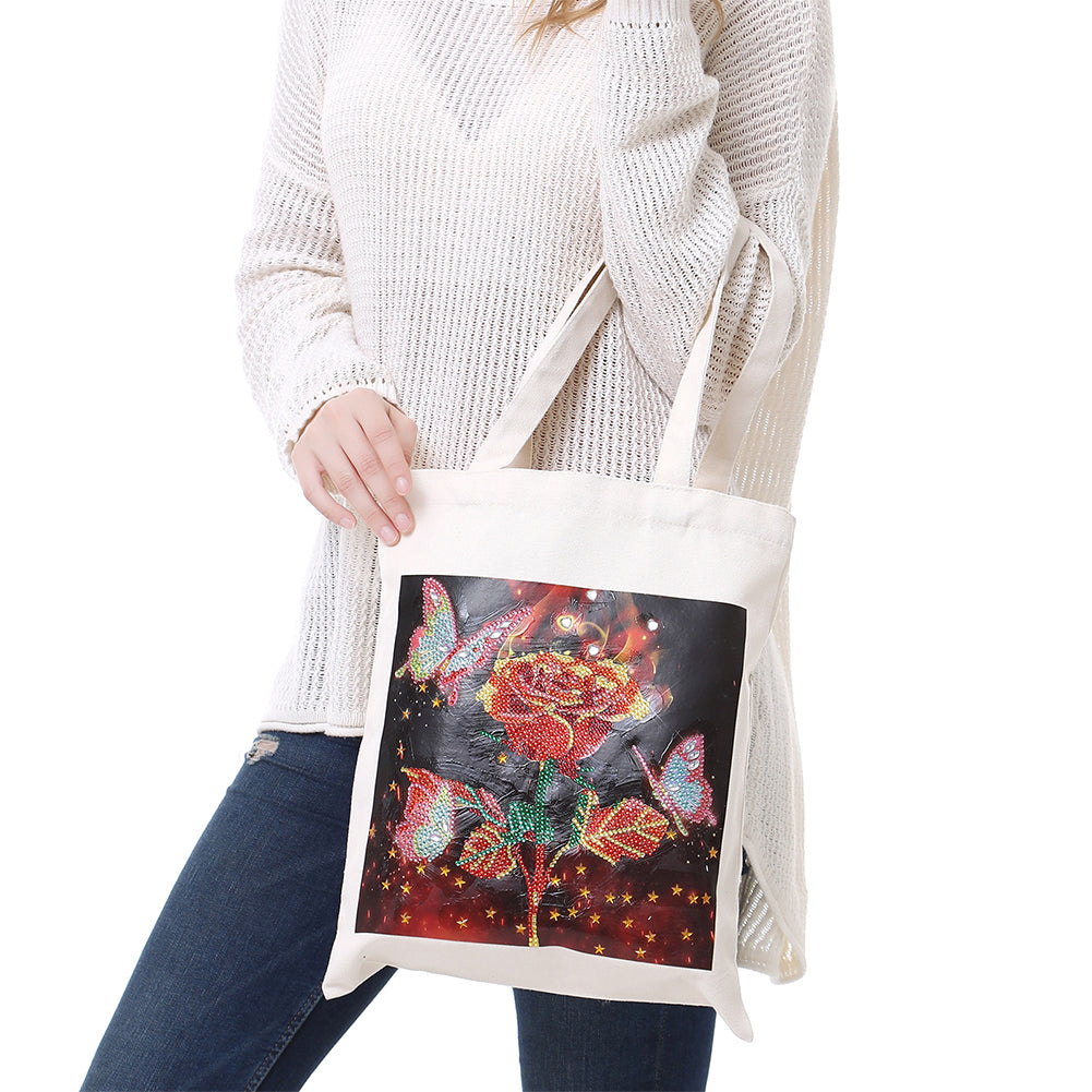 DIY Plant Animal Diamond Painting Shopping Tote Bags Mosaic Kit Art Drawing