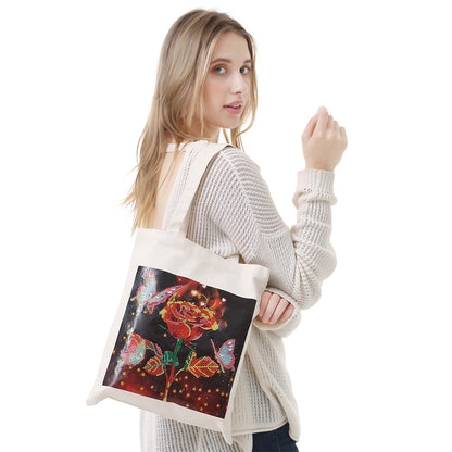 DIY Plant Animal Diamond Painting Shopping Tote Bags Mosaic Kit Art Drawing