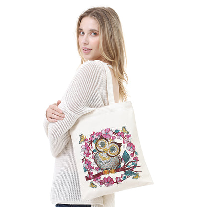 DIY Plant Animal Diamond Painting Shopping Tote Bags Mosaic Kit Art Drawing