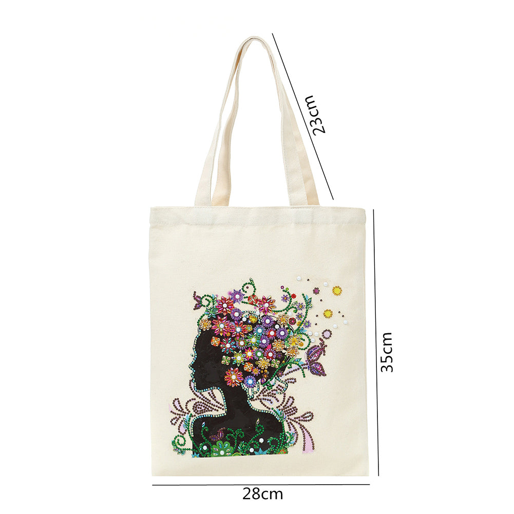 DIY Plant Animal Diamond Painting Shopping Tote Bags Mosaic Kit Art Drawing