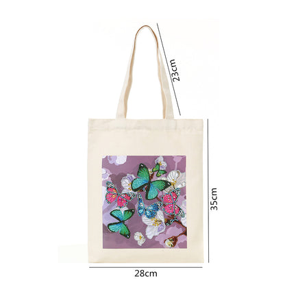 DIY Plant Animal Diamond Painting Shopping Tote Bags Mosaic Kit Art Drawing