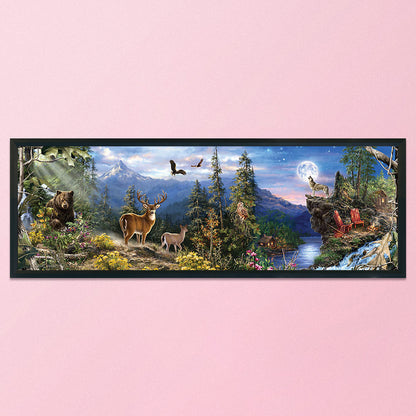 Forest - 11CT Stamped Cross Stitch 90*30CM