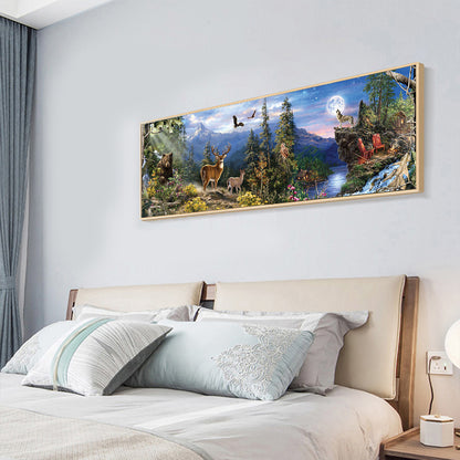 Forest - 11CT Stamped Cross Stitch 90*30CM