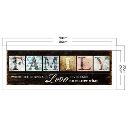 Family - 11CT Stamped Cross Stitch 90*30CM