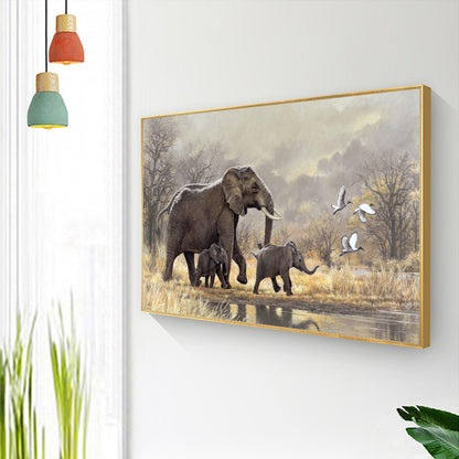 Elephant - Full Square Drill Diamond Painting 40*50CM