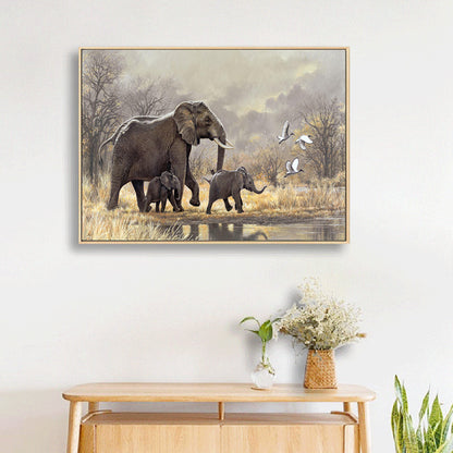 Elephant - Full Square Drill Diamond Painting 40*50CM