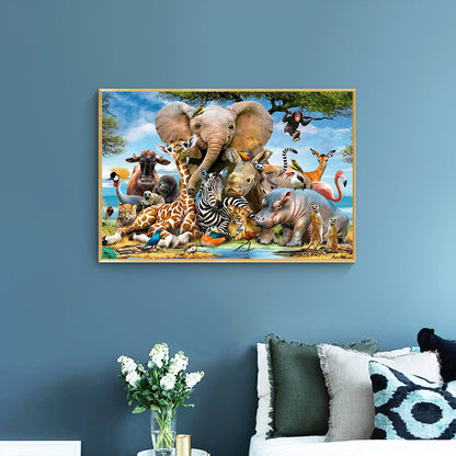 Elephant - Full Square Drill Diamond Painting 40*50CM