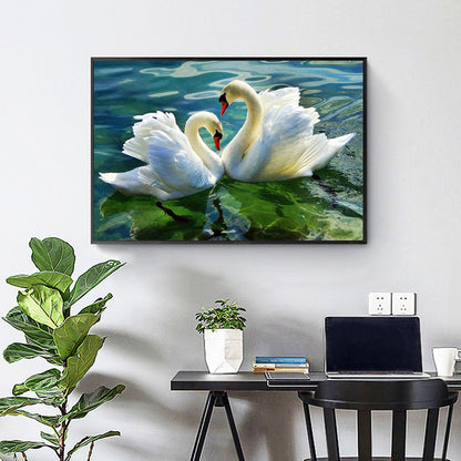 Swan - Full Square Drill Diamond Painting 40*50CM