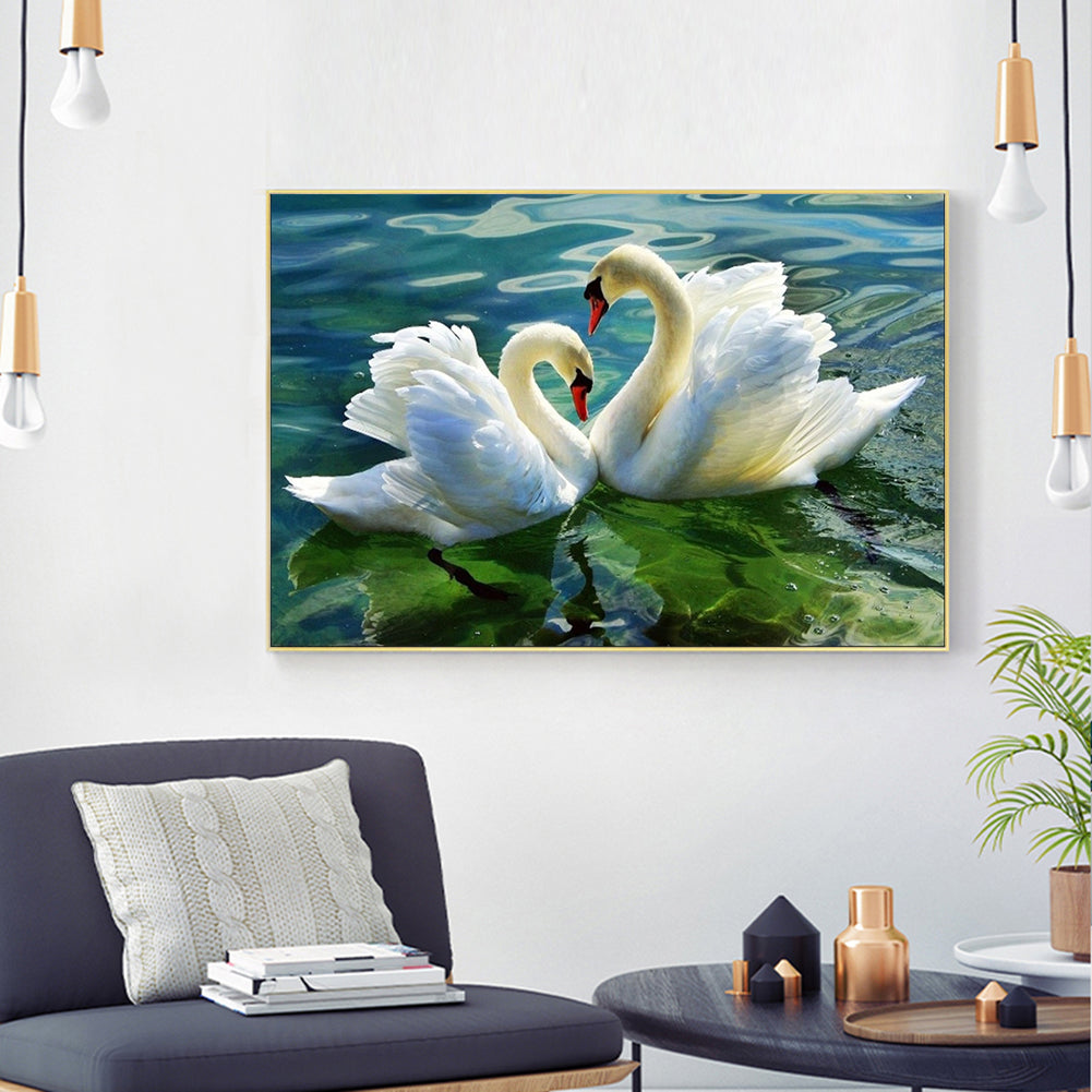 Swan - Full Square Drill Diamond Painting 40*50CM