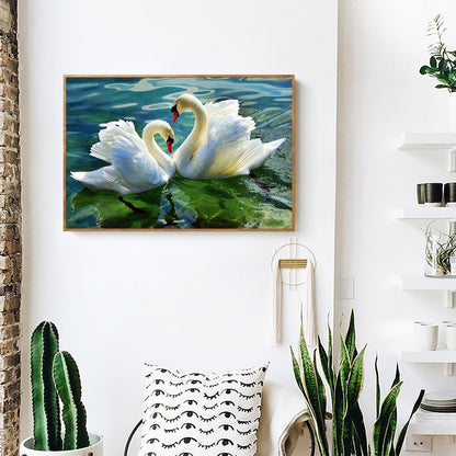 Swan - Full Square Drill Diamond Painting 40*50CM