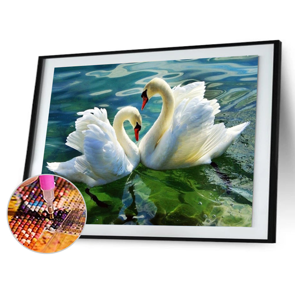 Swan - Full Square Drill Diamond Painting 40*50CM