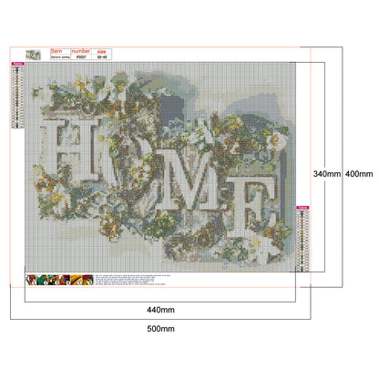 Flowers Plants - Full Square Drill Diamond Painting 40*50CM