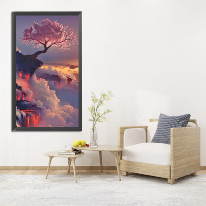 Cherry Tree - Full Round Drill Diamond Painting 40*80CM