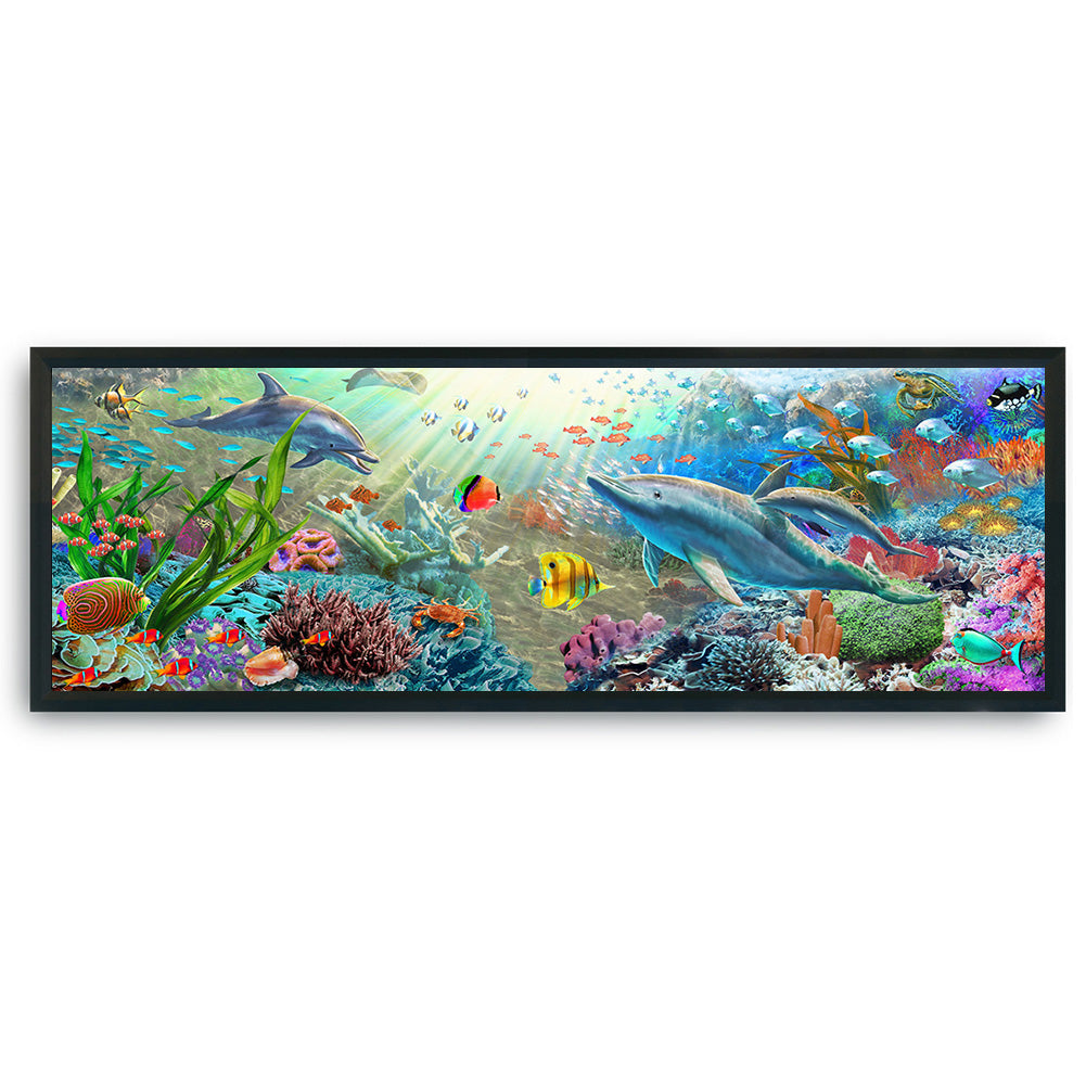 Seabed - 11CT Stamped Cross Stitch 90*30CM